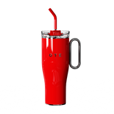 OTE 1.2 L (1140 g) potovalna skodelica z ročajem, dvostenska jeklena vakuumsko izolirana skodelica s slamico, brez BPA, prenosni avtomobilski vrček, termovka, skodelica za kavo za tople in hladne napitke